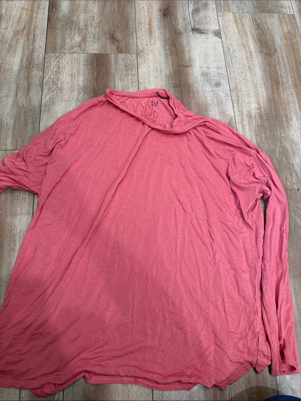 GAP Women’s Long-Sleeve Tee in Coral Pink
